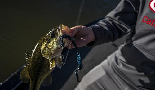 Berkley PowerBait Power Worms Fishing Soft Bait - color: Blue Fleck, size: 7" (13 Count)
