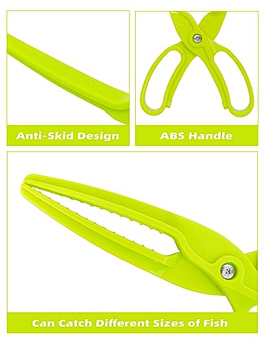Bluewing Fishing Gripper 9.85in 1pc Control Tool Lightweight Clamp Controller Anti-Slip Fish Grabber - color: Green