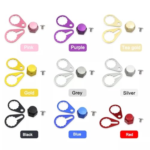 Baitcasting Fishing Reel Screw Nut Locking Cap Crank Handle Compatible with Abu Daiwa Okuma - color: Purple, style: Right