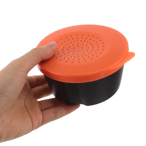 TEHAUX 3pcs Live Bait Case Worm Bait Storage Container Plastic Breathable Worm Holder Box for Fishing Outdoor Use