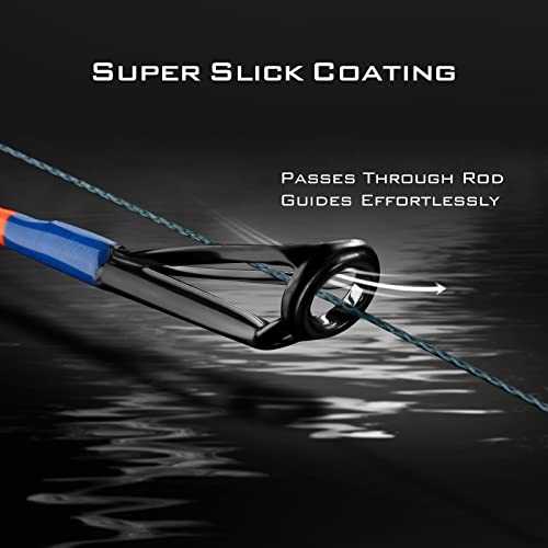 KastKing SuperPower Braided Fishing Line - Abrasion Resistant Braided Lines – Incredible Superline – Zero Stretch – Smaller Diameter – A Must-Have! - color: X4-Low-Vis Gray, size: 20LB(300 Yds)