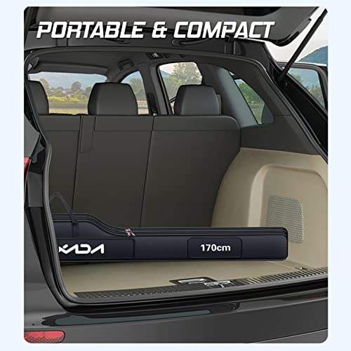 Lixada Fishing Rod Case, Portable Folding Fishing Rod Case Fishing Pole Reel Storage Bag Fishing Gears Organizer - size: 190cm