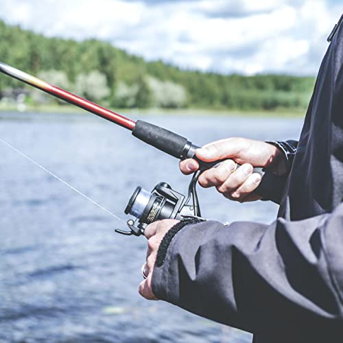 PATIKIL Baitcasting Power Handle, Metal Fishing Reel Handle EVA Knob Grip Replacement Parts for Rocker Arm Accessories - color: Silver