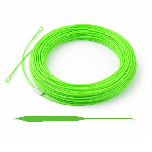 Aventik Trout Trout Boost Single Hand Spey Floating Fly Fishing Line Freshwater Fishing Smooth Accurate Casting Easy Roll Casting 100FT with Welded Loops - color: Green1 Trout Boost, size: 6F