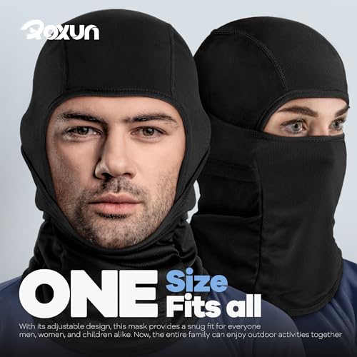 ROXUN Ski Mask Balaclava, Motorcycle Summer Cooling Breathable UV Protector - color: One Purple