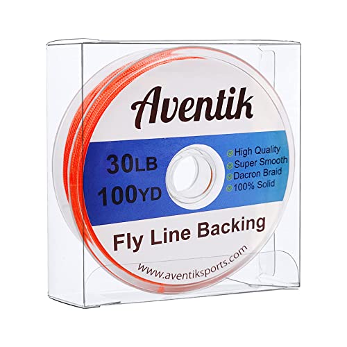 Aventik Dacron Braided Fly Line Backing 100Y/200Y 20LB/30LB - color: Orange, size: 20LB,100YARD