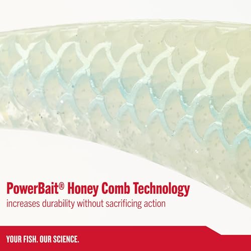 Berkley PowerBait CullShad Fishing Soft Bait - color: Albino, size: 8 in (2.75 oz)