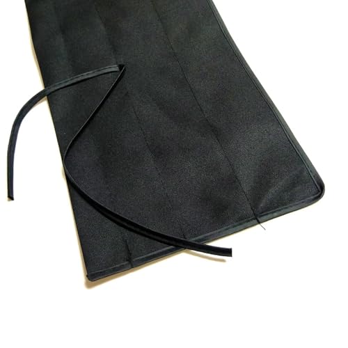 KALAVARMA Fly Rod Bag 100% Cotton Bag for fly 4 section rod Black color cloth 2pcs (9ft) - size: 9ft