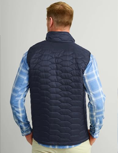 HUK - Men's Scale Vest, DWR Insulated Performance Fishing Vest - color: Naval Academy, size: XX-Large