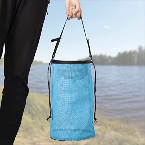 Fishing Bait Mesh Bag - Live Bait Storage Cage, Textilene Mesh Fishing Net - size: 1 Gallon