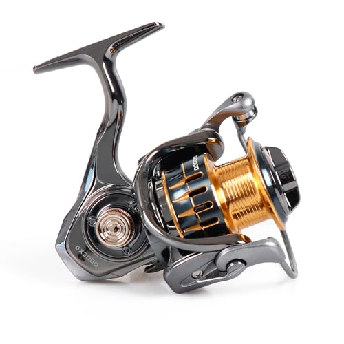 Spinning Fishing Reel for Freshwater Saltwater Fishing, Anti-Reverse with Front-Adjustable Drag - style: Gx3000 (13+1 Ball Bearings)