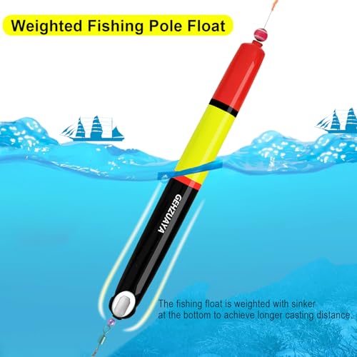 Fishing Bobbers Floats, Catfish Floats Weighted Float for Fishing, High Visibility Wood Bobber for Catfish Pike - size: 7IN-3PCS