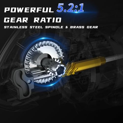 Saltwater Spinning Reel,13+1BB Ultra Smooth Saltwater Fishing Reels,Powerful Carbon Drag,CNC Aluminum Spool & Handle - color: silver&blue, size: 6000