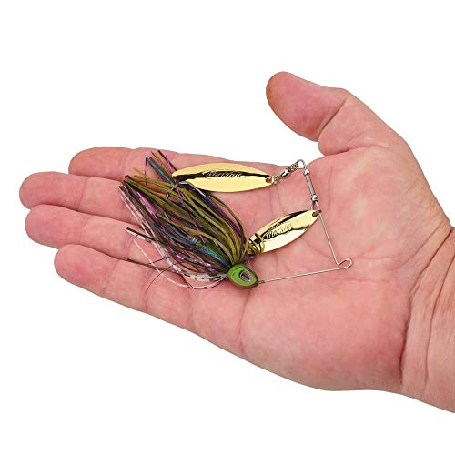 Berkley Power Blade Compact Fishing Spinnerbaits - color: Bama Bream/Gold + Gold, size: 3/8 oz - Willow Willow