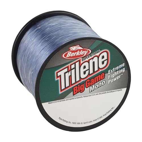 Berkley Trilene Big Game Monofilament Fishing Line - color: Steel Blue, size: 900yd, style: 15lb Test