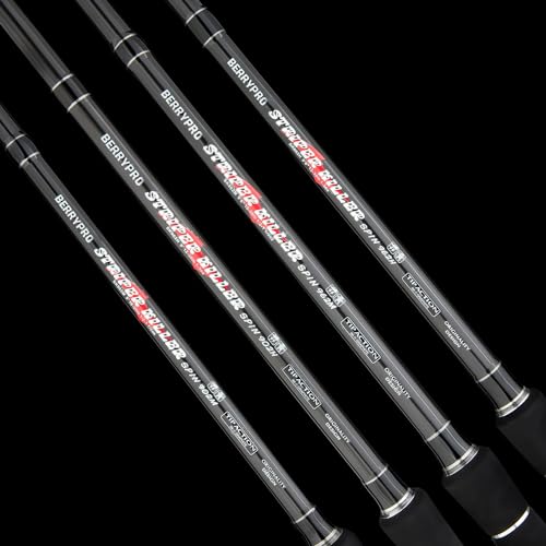 BERRYPRO Light Surf Spinning Rod Striper Fishing Rod Striped Bass surf Rod (9'/9'6''/10'6''/11'/12') - style: 9'-medium (10-20lbs)