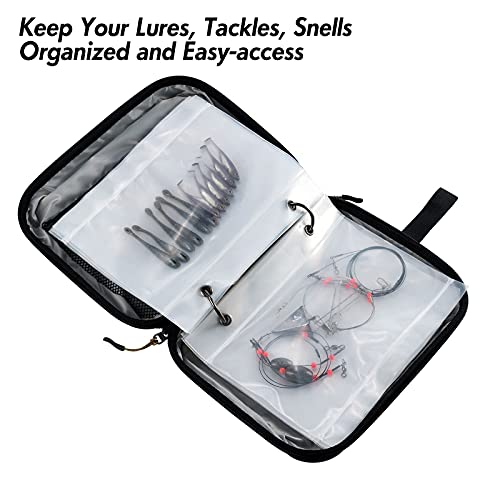 Dr.Fish Soft Bait Binder with Soft Bait Binder Bag Lure Cover Bag Waterproof Tacke Storage Organizer Bag