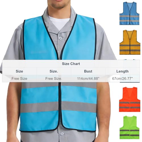 Fishing Vest - Work Vest for Men V Neck Zip Up Lightweight Breathable Sleeveless Utility Jackets Mesh Outwear Vests 2026 - color: 02# Sky Blue