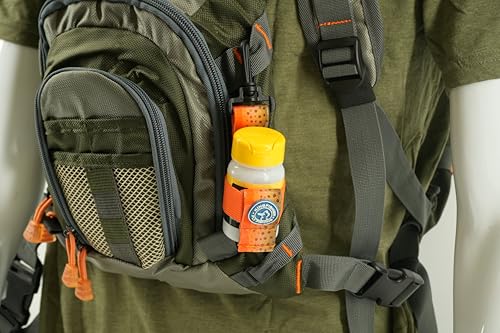 Loon Outdoors Top Ride Dun Powder Dry Fly Floatant with Kingfisher Dry Shake Holder - color: Fall Run Brown Trout