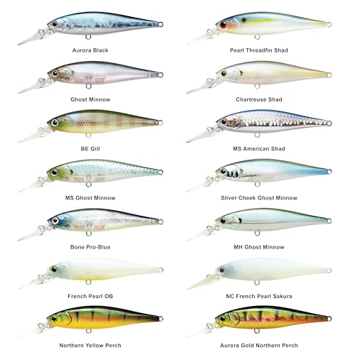 LUCKY CRAFT Pointer 78DD Freshwater Fishing Lure and Gear for Bass & Trout, 3 inch Deep Diving Suspending Jerkbait Fishing Line, Pressure-Ready Fish Bait, Premium Gear for Tackle Box, - color: 250 Chartreuse Shad