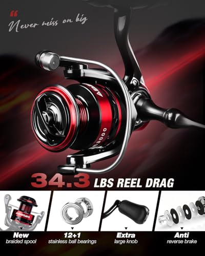 Ghosthorn Fishing Rod and Reel Combo Collapsible Fishing Pole Telescopic Fishing Rod Combo Travel Portable Fishing Set Carbon Fiber with Carrier Bag for Saltwater Freshwater - size: 2.4m/8ft, style: 2pack Full Kit With Carrier Case