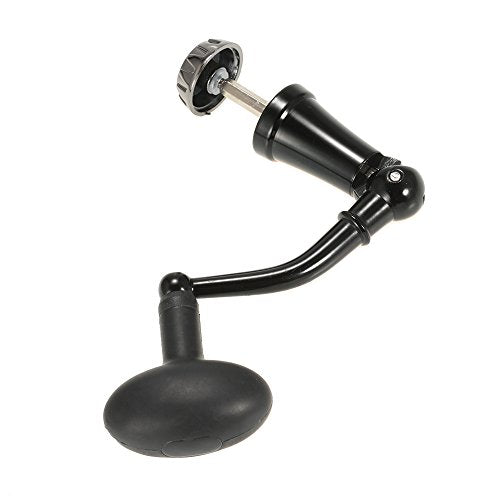 Spinning Reel Handle Aluminum Alloy Rotary Knob Foldable Power Handle for Fishing Spinning Reel Replacement Handle Nonslip Grip