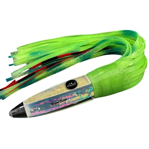 High Speed Wahoo Lures - Wahoo Clippers - color: Glow in the Dark, size: Rigged with Trolling Weight