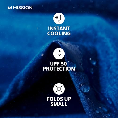 MISSION Max Plus Cooling Towel- Soft, Durable Microfiber - Cools Up to 3 Hours - UPF 50 Sun Protection - Machine Washable - color: Honey Dew