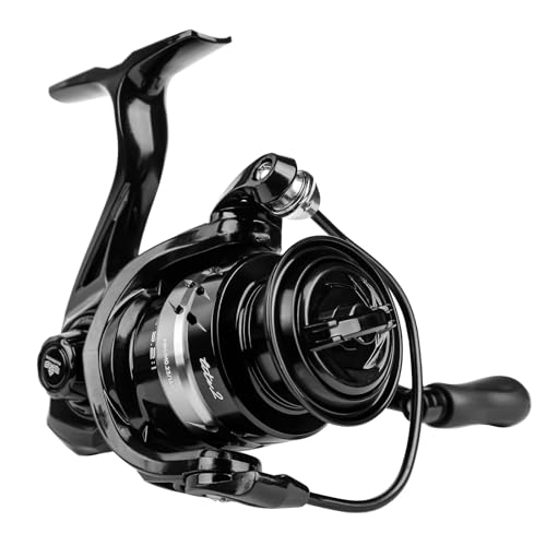 Handing LITE II Spinning Reels Freshwater Spinning Fishing Reels 14.33 Lbs Max Drag Ultra Smooth 5.2:1 Gear Ratio Aluminum Spool 3+1 BB Handle Interchangeable - size: Size 3000