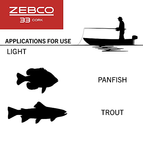 Zebco 33 Cork Reel and Fishing Rod Combo, Graphite Rod with Cork Handle, QuickSet Anti-Reverse Fishing Reel with Bite Alert - style: 5 Foot - Micro Spincast