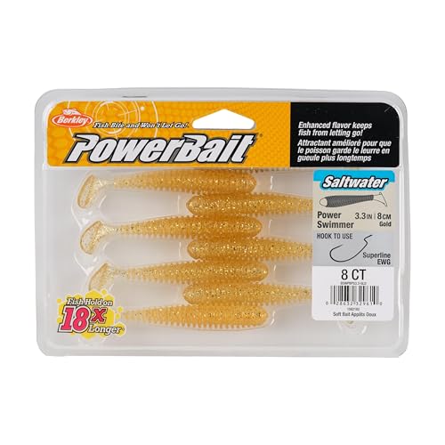 Berkley Berkley PowerBait Saltwater Power Swimmer - color: Gold, size: 3 1/3"