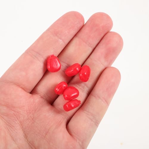 PRETYZOOM 50pcs Artificial Fishing Lures Corn Grain Baits with Scent Soft Baits for Freshwater Angling Professional Fishing Supplies