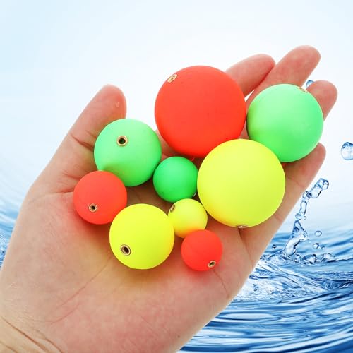PATIKIL Fishing Bobbers Floats, Fishing Rig Float Round Slip Responsive Pompano Floats Buoy Rig Stoppers - size: 1.1 Inch