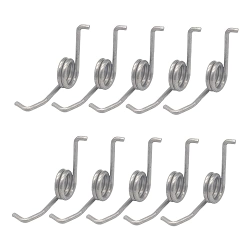 Fishing Rod Drop Wheel Spring Repair Tool Accessory Modified Tool Multi Use Bail Spring Tiny al Spring Spare Parts for Daiwa - color: 10 Pieces 304