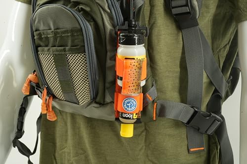 Loon Outdoors Aquel and Easy Dry Dry Fly Floatant with Kingfisher Combo Holder - color: Orange