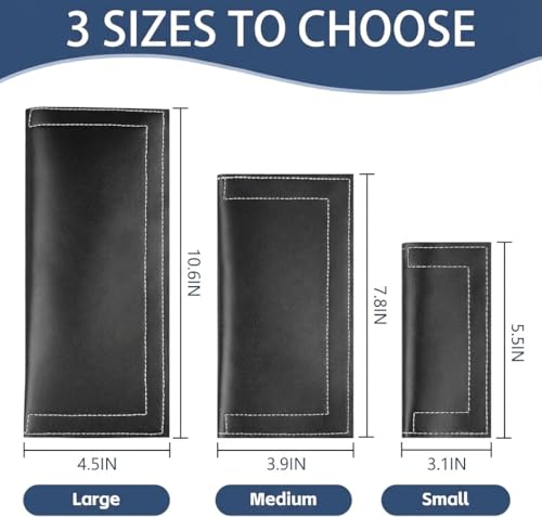 Fishing Lure Covers, 6 Pack Fishing Lure Wraps, PVC Leather Fishing Hook Covers Guard Bait Storage Protector Glove to Keep Fishermen Fishing Safe - size: S, 3.1 * 5.5IN for 2-4in Lures