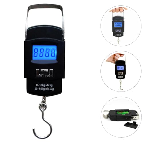 KESYOO Portable Handheld Digital Fish Scale with LCD Screen, High Precision Small Hanging Weight Scale for Household and Outdoor Fishing Use