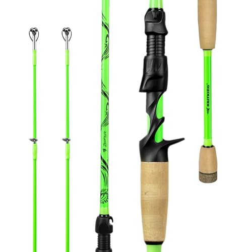 KastKing Zephyr Dual Tip Casting Rods & Spinning Fishing Rods, Lightweight KastFlex IM6 Graphite Rod, Dual Tips Section for Different Powers, Built-in Hook Keeper, PTS Power Transition System - size: 7'0"-M/MH-F(2 Pcs+ Extra Tip), style: Casting