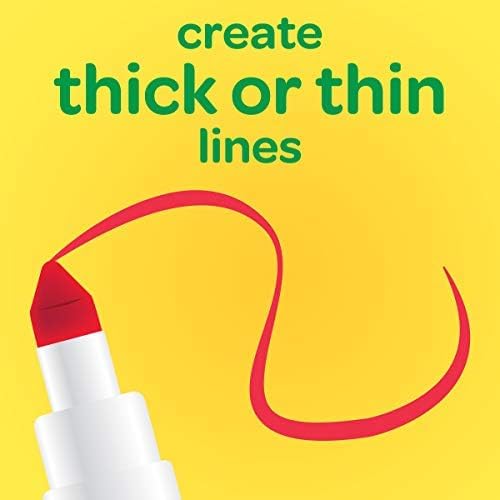 Crayola Super Tips Marker Set (100ct), Fine Point Washable Markers, Drawing Markers for Kids & Adults, Create Thick & Thin Lines, Art Supplies, Ages 3+