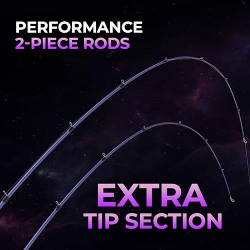 KastKing Royale Legend Pro Technique Bass Fishing Rods, KastFlex IM7 Graphite Blanks, 2-Piece Rod with Extra Tip, SlipLock Technology Handles, PTS Power Transition System, Built-in Hook Keeper - size: 6'8"- M Fast- JerkBait(2 Pcs+ Extra Tip), style: Cast