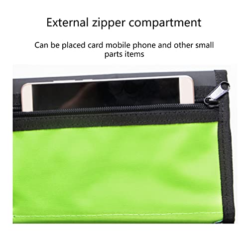 Froiny Fishing Soft Lure Storage Bag Waterproof Fishing Baits Binder Fly Fishing Leader Tackle Wallet Bag with Carabiner Fishing Tackle Backpack