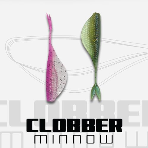 6th Sense – Clobber Minnow 2" – Soft Plastic Minnow – Crappie/Panfish Fishing – FFS Sonar Bait – (12 per Pack) Made in the USA - color: Monkey Milk