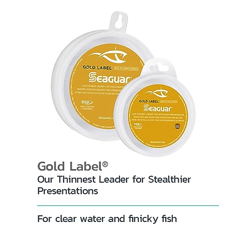Seaguar Gold Label Fresh & Saltwater Fishing Leader Line, 100% Fluorocarbon - size: 30lb/25yds