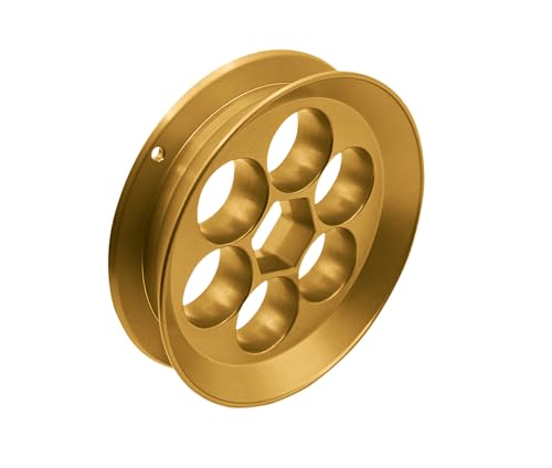 Aluminum Fishing Hand Line Reel Pocket/Travel - color: Gold