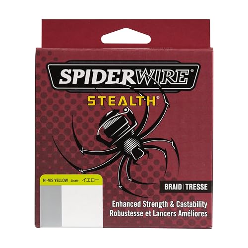 SpiderWire Stealth Braid Fishing Line - color: Hi-Vis Yellow, size: 300yd, style: 8lb Break Strength
