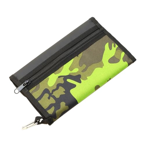 Froiny Fishing Soft Lure Storage Bag Waterproof Fishing Baits Binder Fly Fishing Leader Tackle Wallet Bag with Carabiner