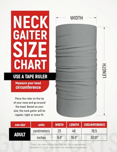 UPF 50+ Cooling Neck Gaiter - Fishing Face Mask Sun Protection Men Women | Thermoregulation, Moisture-Wicking, Quick-Drying, 4-Way Stretch, Built-in UV SPF, Multi-Style Headwear - color: Blue