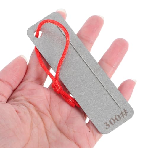 Mini Fish Hook for Fishing Hooks and Knives Sharpener Tool with Diamond-plated Iron Roller Sharpening Stone, Lightweight and Multifunctional for Outdoor Activities and Camping