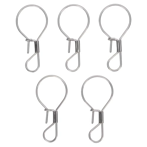 KIMISS 5PCS Fishing Locks Stainless Steel Single Handed Live Fish Lock Buckle for Freshwater Saltwater Fishing Stringer Clip H LockFishing Lock B Steel are Fish Locks Freshwater for You