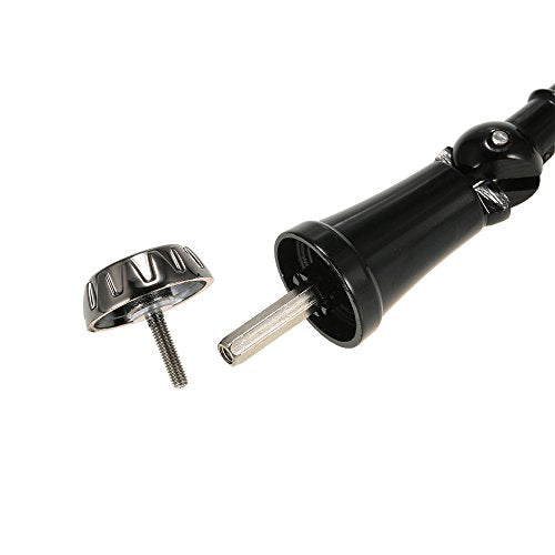 Spinning Reel Handle Aluminum Alloy Rotary Knob Foldable Power Handle for Fishing Spinning Reel Replacement Handle Nonslip Grip
